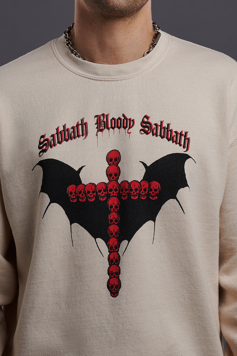 Sabbath Bloody Sabbath Cream Crewneck