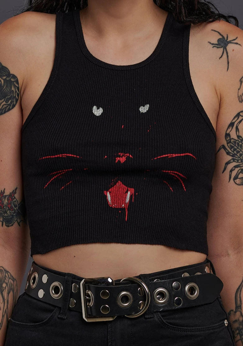 Sneaky Panther Cropped Tank