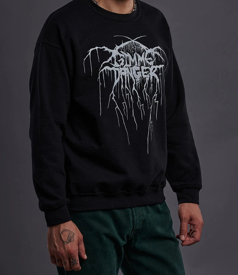 Gimme Danger Black Metal Crewneck