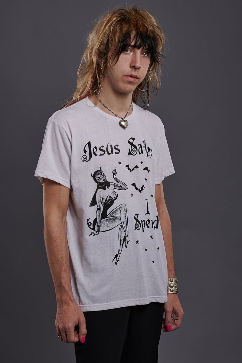 Jesus Saves, I Spend Tee