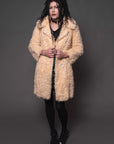 1960s Vintage Shearling Swing Coat