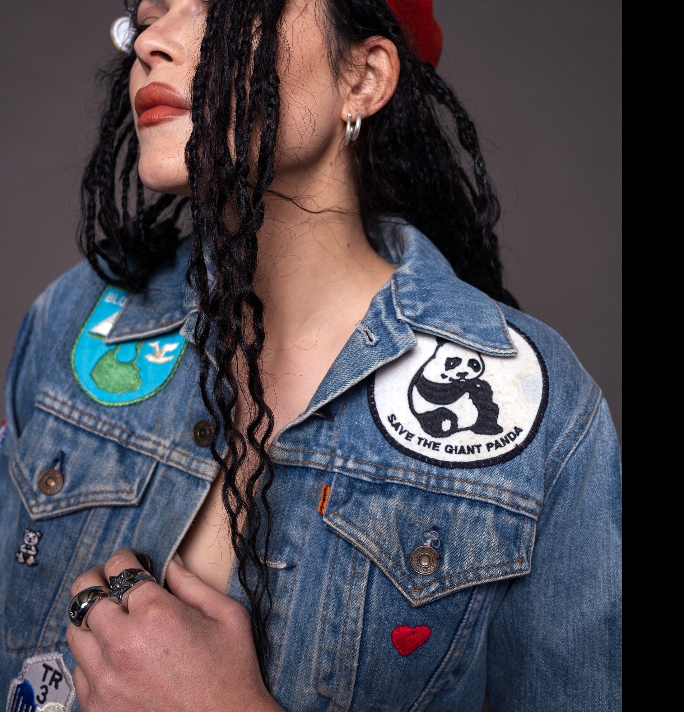 Insane patched 70s Levi's Orange Tab Denim Jacket – Gimme Danger Inc.