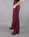 Deadstock 70s Wine Hand-Tailored Polyester Pants Size 30