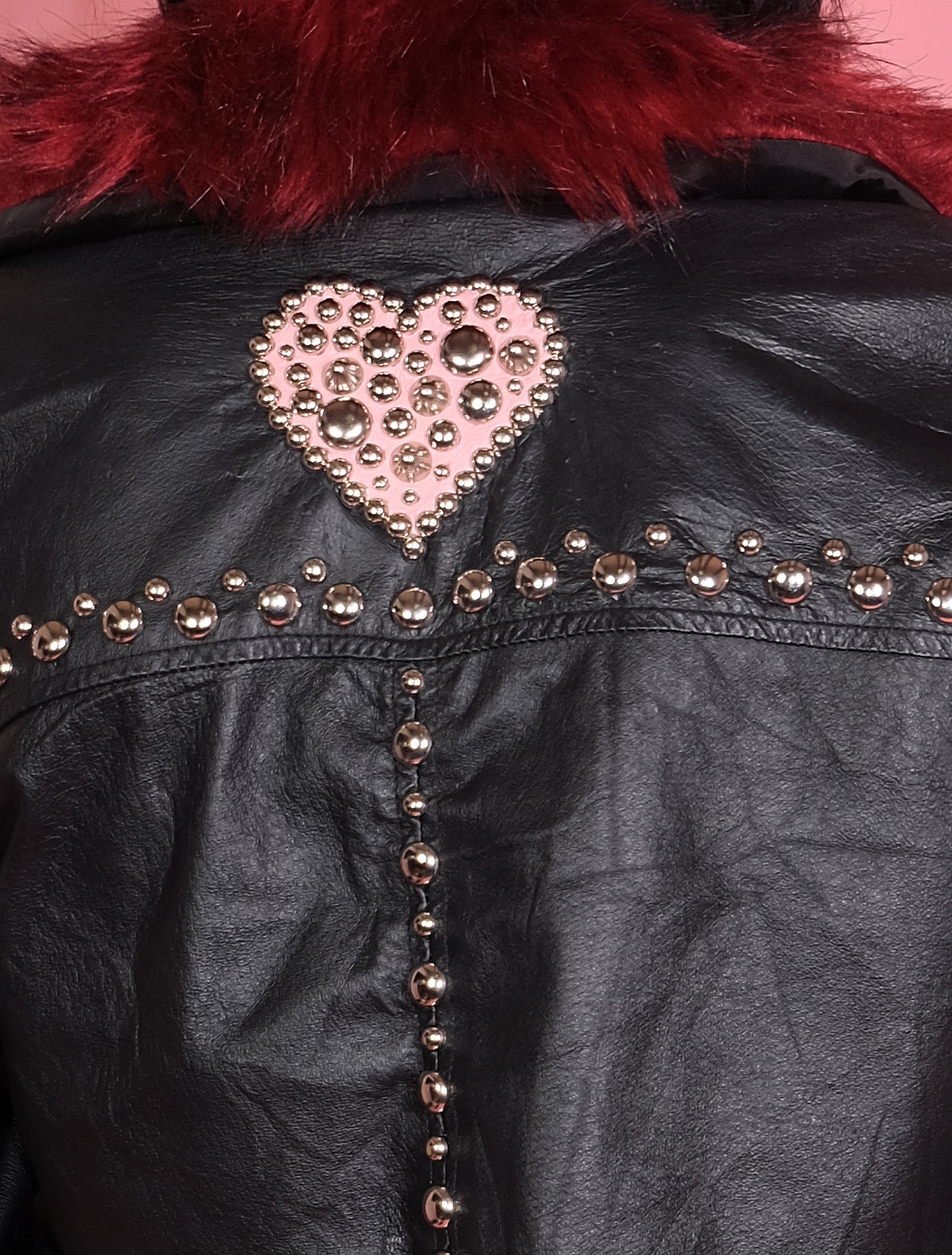 Heart of Broken Glass Leather Jacket