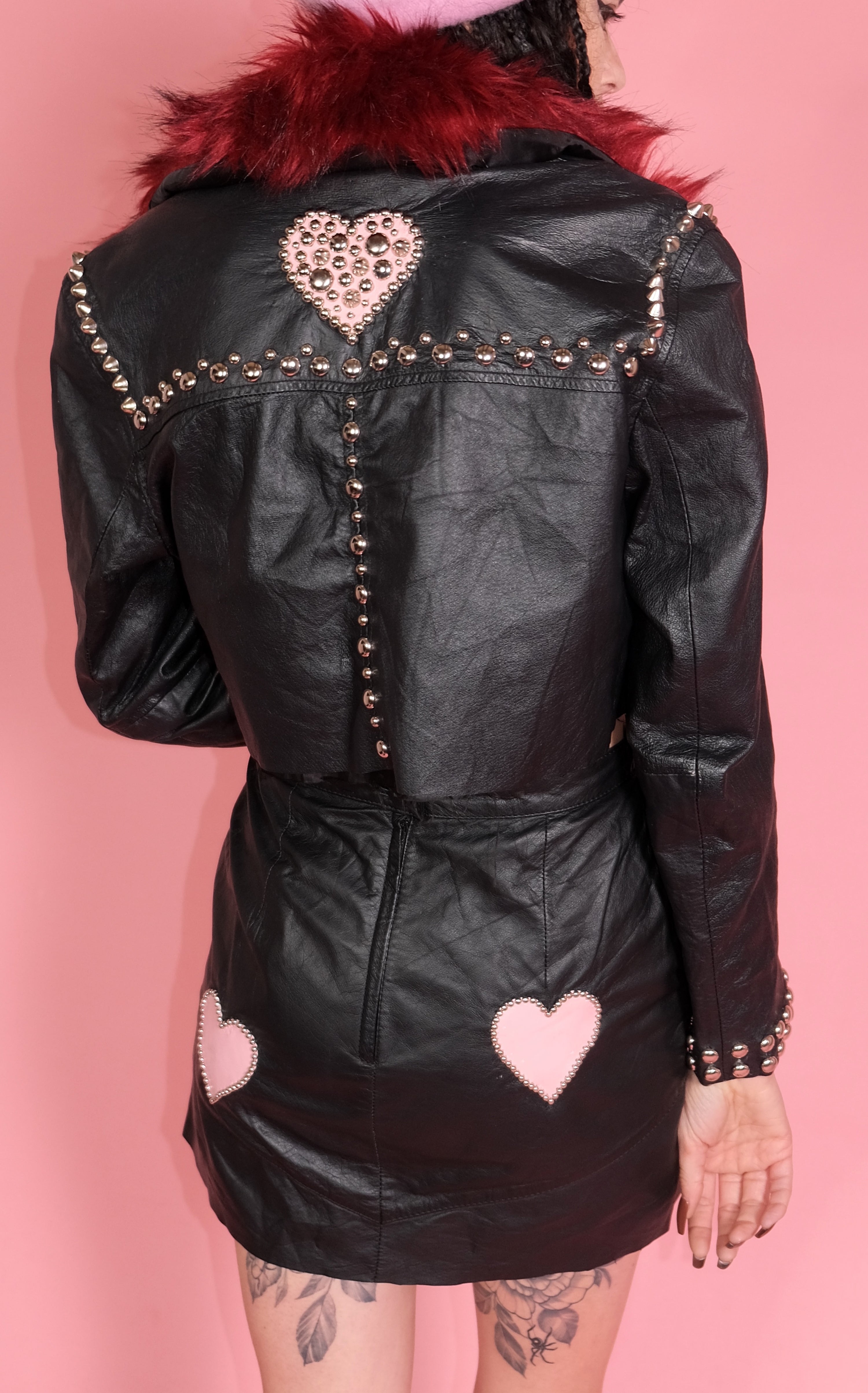 Heart of Broken Glass Leather Jacket