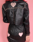 Heart of Broken Glass Leather Jacket