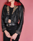 Street Walking Cheetah Custom Leather Jacket