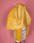 Vtg Supple Yellow Leather Jacket Size M