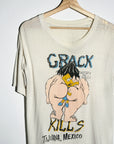 Vtg Paper Thin Bart Simpson Crack Kills Tee