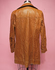 Vtg 60s/70s Reversible Leather Jacket Size M