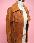 Vtg 60s/70s Reversible Leather Jacket Size M