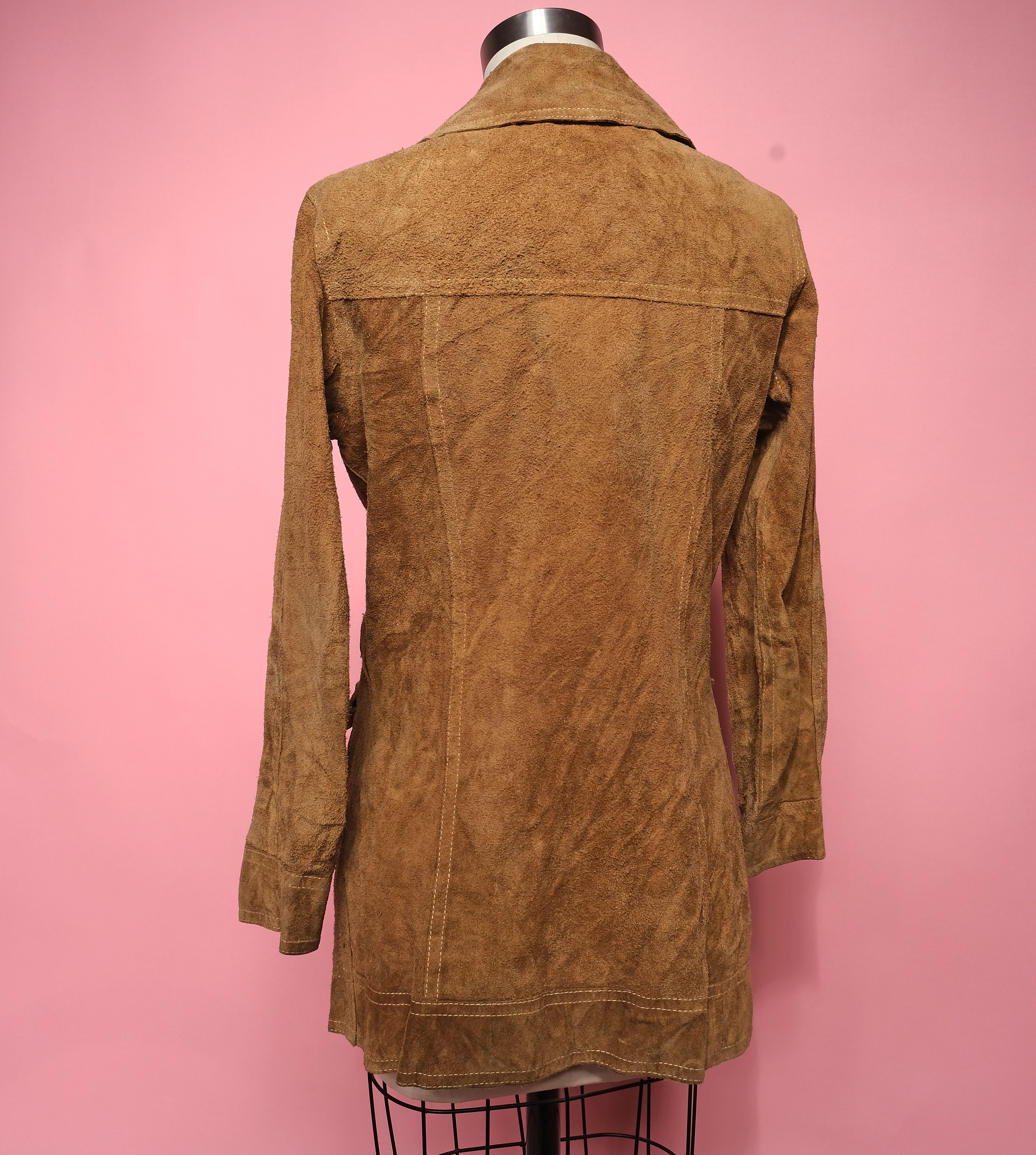 Vtg 60s/70s Reversible Leather Jacket Size M