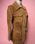 Vtg 60s/70s Reversible Leather Jacket Size M