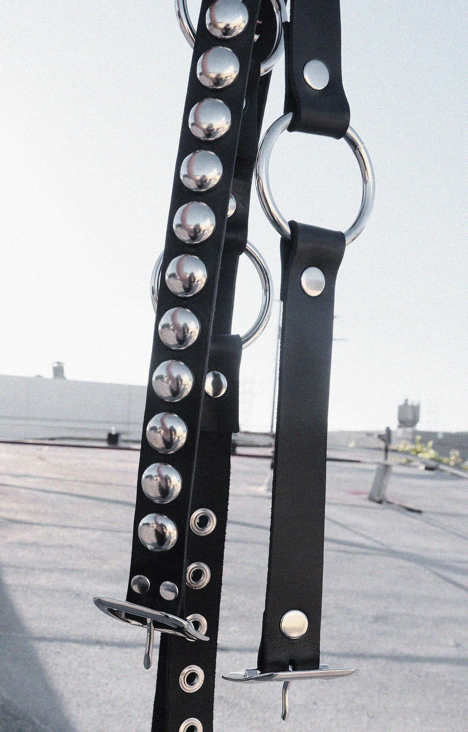 Come Undone Studded Leather Belt