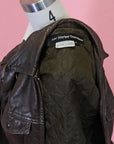 Vtg Brown Harley Davidson Moto Jacket