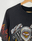 Vintage Harley Flames Tee Size XL