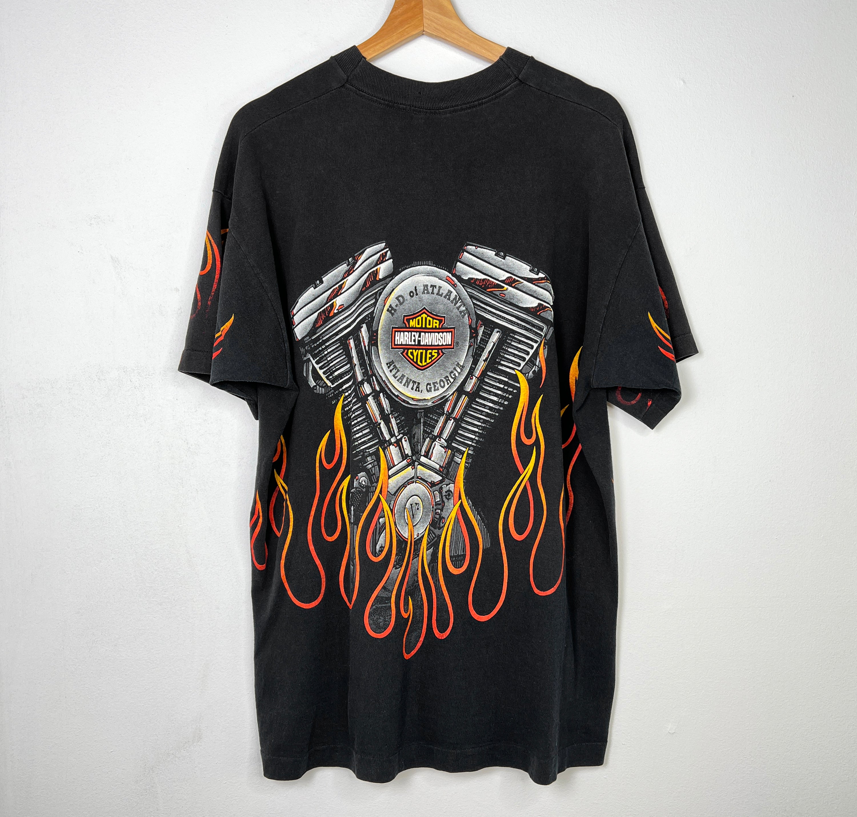 Vintage Harley Flames Tee Size XL