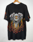 Vintage Harley Flames Tee Size XL