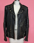 1970s Perfectly Worn Black Leather Jacket