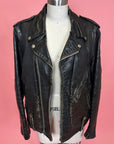 1970s Perfectly Worn Black Leather Jacket