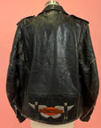 1970s Perfectly Worn Black Leather Jacket