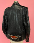 1970s Perfectly Worn Black Leather Jacket