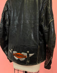 1970s Perfectly Worn Black Leather Jacket