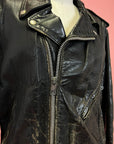 1970s Perfectly Worn Black Leather Jacket