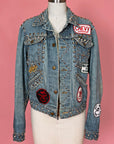 Maverick Heavily Studded & Patched Denim Jacket