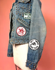 Maverick Heavily Studded & Patched Denim Jacket