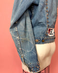 Maverick Heavily Studded & Patched Denim Jacket