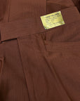 Deadstock 70s Rust Hand-Tailored Polyester Pants Size 31