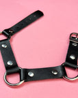 Domination Black Leather O-Ring Choker