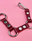 Domination Oxblood Leather O-Ring Bracelet