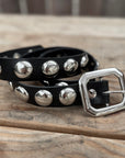 Come Undone Giant Studded Leather Belt