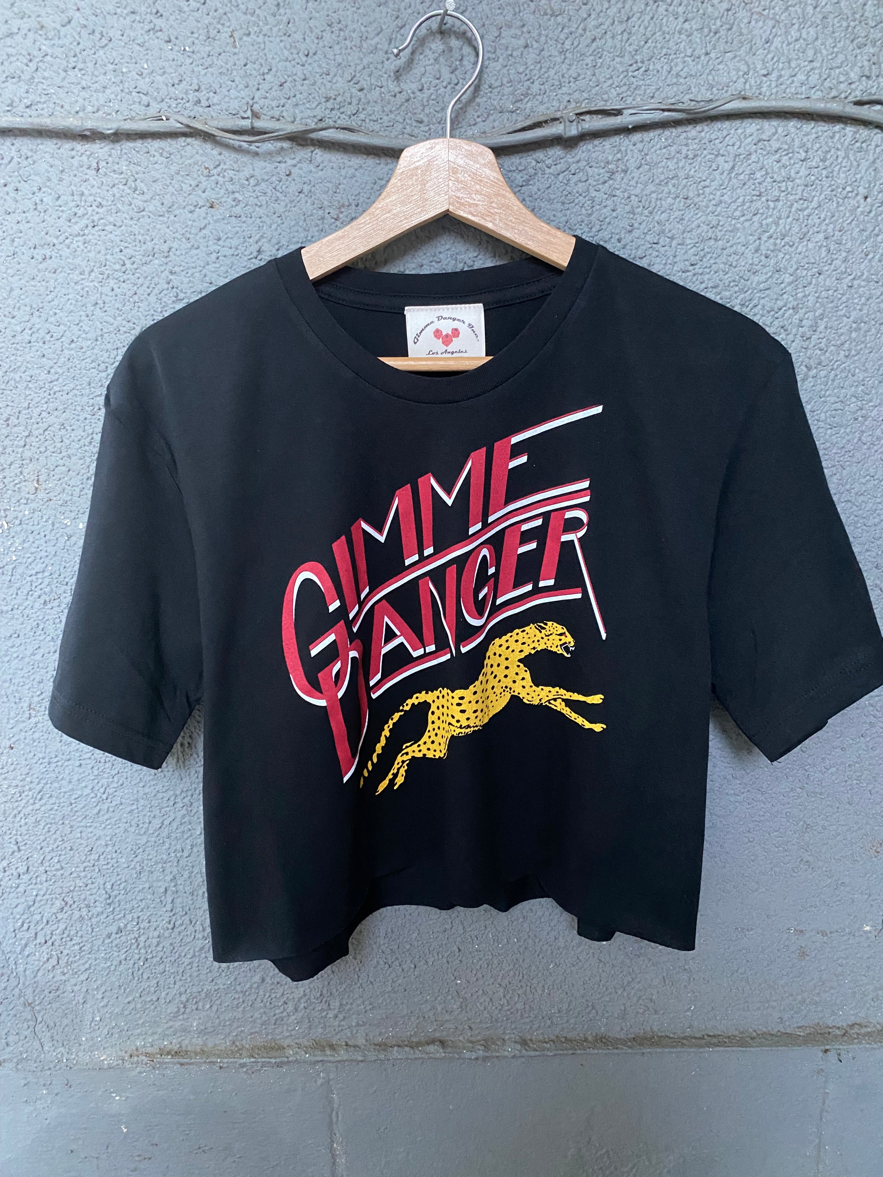 Gimme Danger Cheetah Cropped Tee