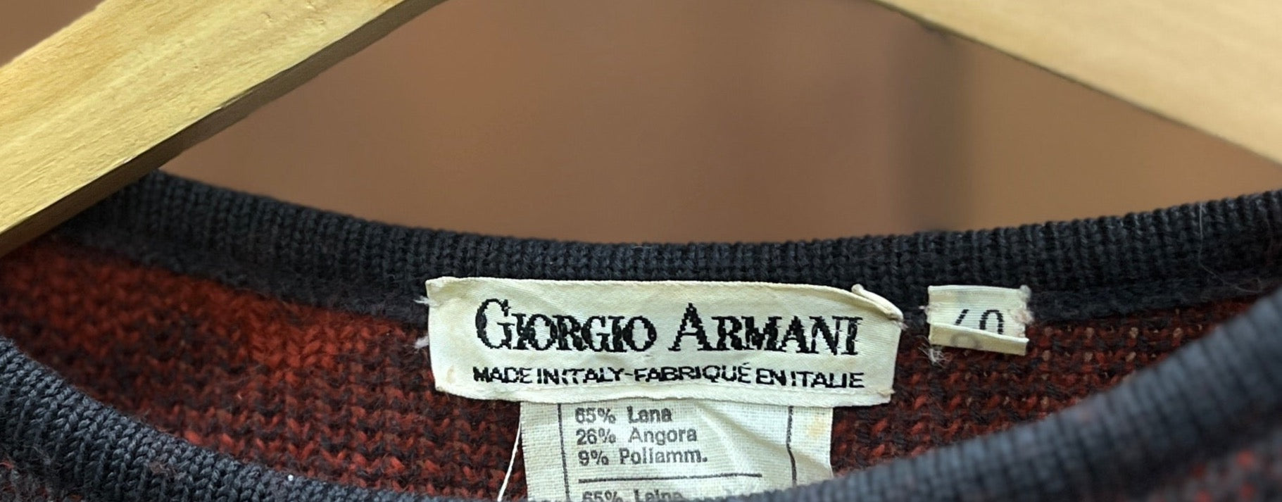 1980s Geometric Giorgio Armani Sweater