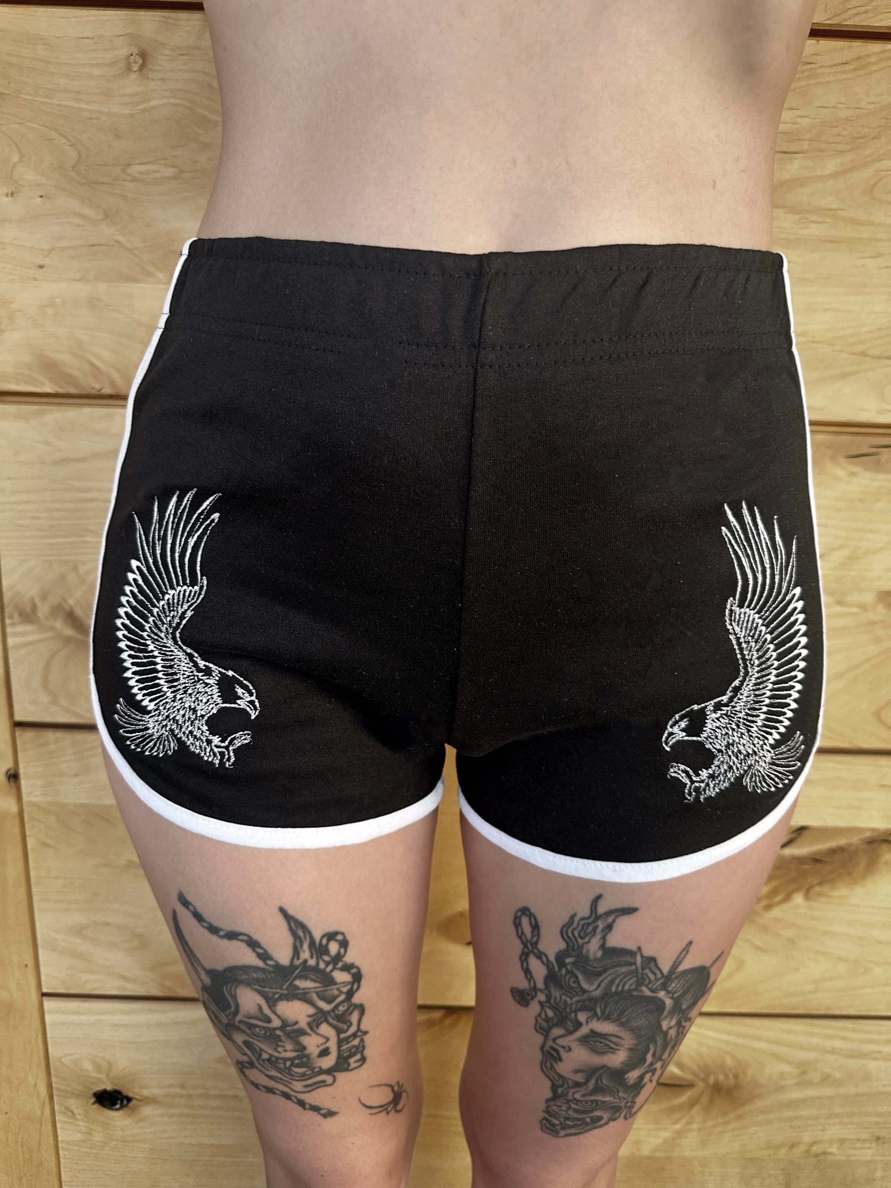 Birds of Prey Embroidered Shorts