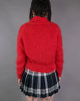 Vintage Red Mohair Sweater